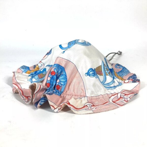 HERMES Drawstring pouch Petith Reversible coin pouch Pouch silk pink Unused - Picture 2 of 9